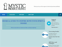 Tablet Screenshot of mysticproductionspress.com